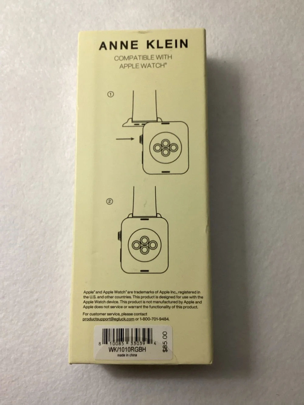 Anne Klein Women's Blush Ceramic Bracelet designed for Apple Watch 38/40/41mm